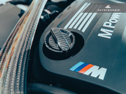 AutoTecknic Dry Carbon Competition Oil Cap Cover - A90 Supra 2020-Up-Exterior-Silicon Valley Bimmer