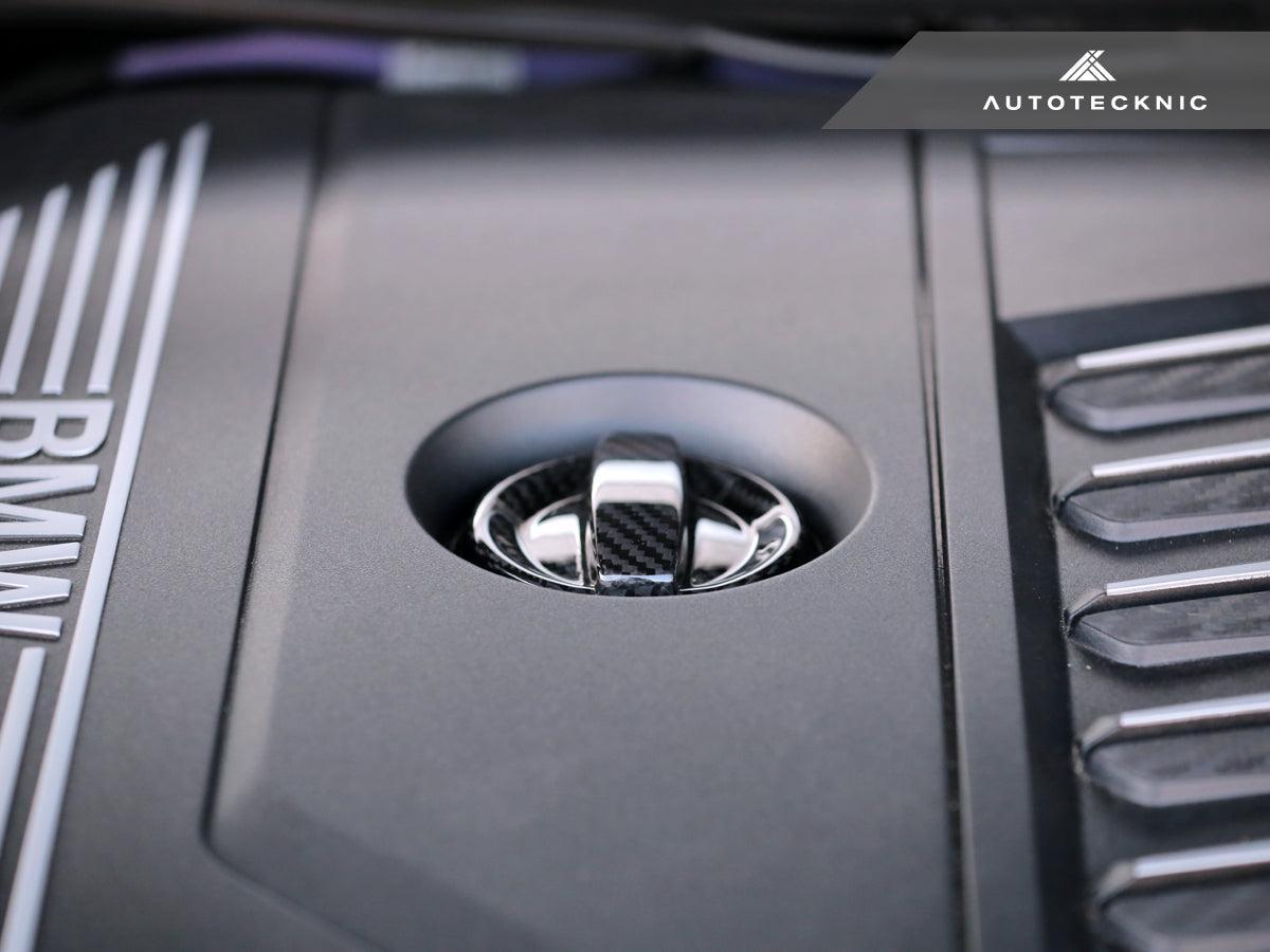AutoTecknic Dry Carbon Competition Oil Cap Cover - BMW F45 2-Series Active Tourer-Fuel Cap Cover-Silicon Valley Bimmer
