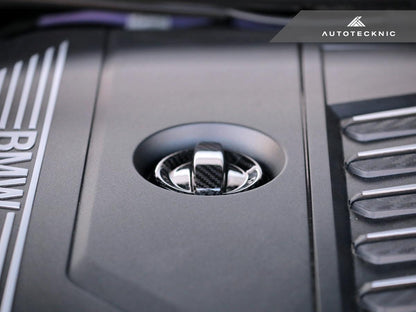AutoTecknic Dry Carbon Competition Oil Cap Cover - BMW F45 2-Series Active Tourer-Fuel Cap Cover-Silicon Valley Bimmer
