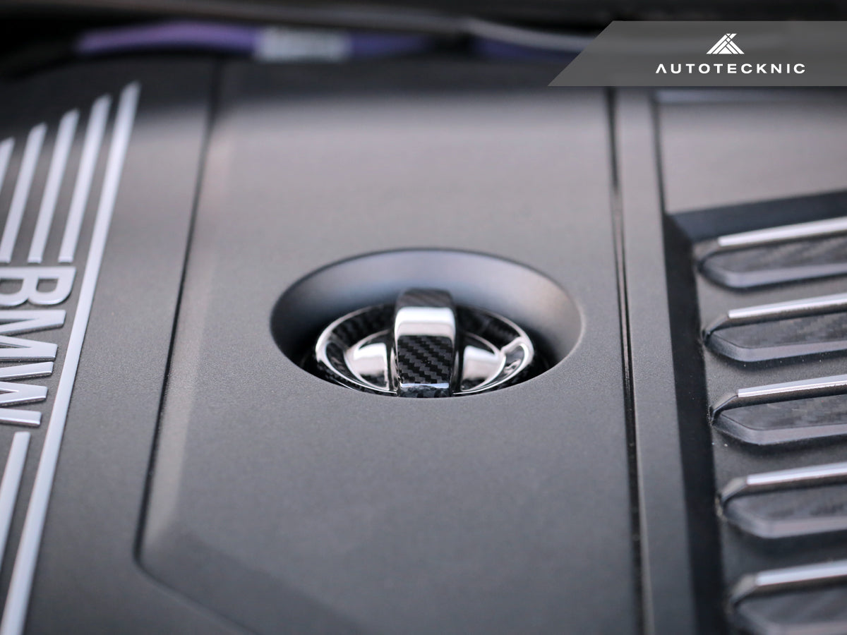 AutoTecknic Dry Carbon Competition Oil Cap Cover - G87 M2-Exterior-Silicon Valley Bimmer