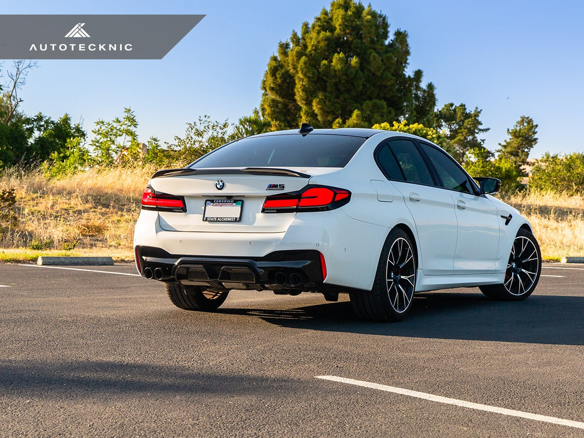 AutoTecknic Dry Carbon Competition Sport Rear Diffuser - F90 M5-Exterior-Silicon Valley Bimmer