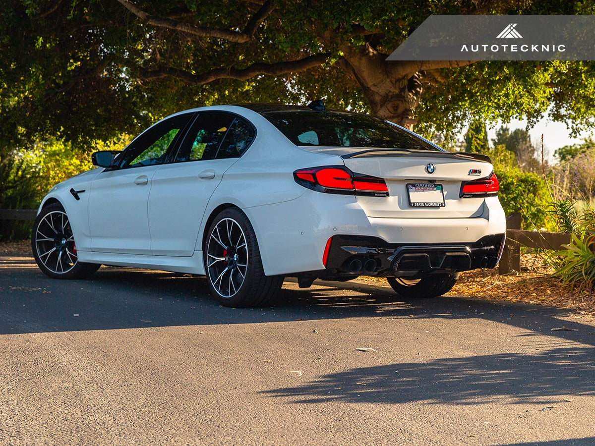 AutoTecknic Dry Carbon Competition Sport Rear Diffuser - F90 M5-Exterior-Silicon Valley Bimmer