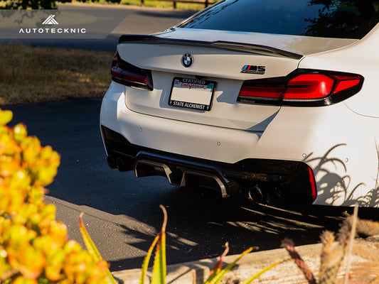AutoTecknic Dry Carbon Competition Sport Rear Diffuser - F90 M5-Exterior-Silicon Valley Bimmer