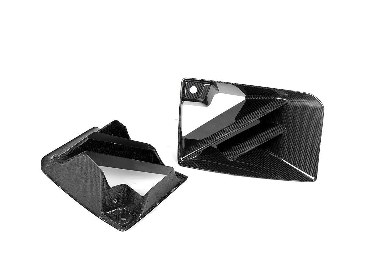 AutoTecknic Dry Carbon Corsa Front Bumper Lower Vent Set - G87 M2-Exterior-Silicon Valley Bimmer