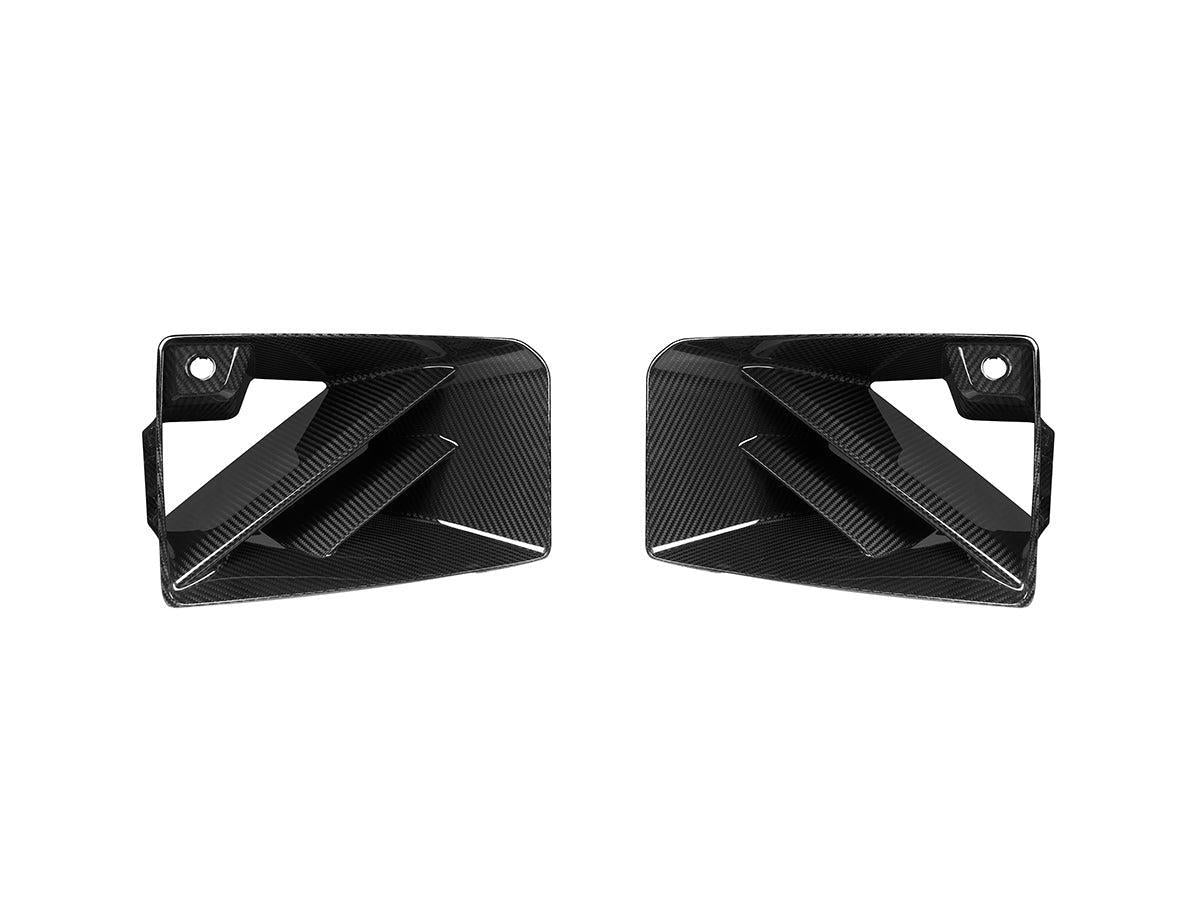 AutoTecknic Dry Carbon Corsa Front Bumper Lower Vent Set - G87 M2-Exterior-Silicon Valley Bimmer
