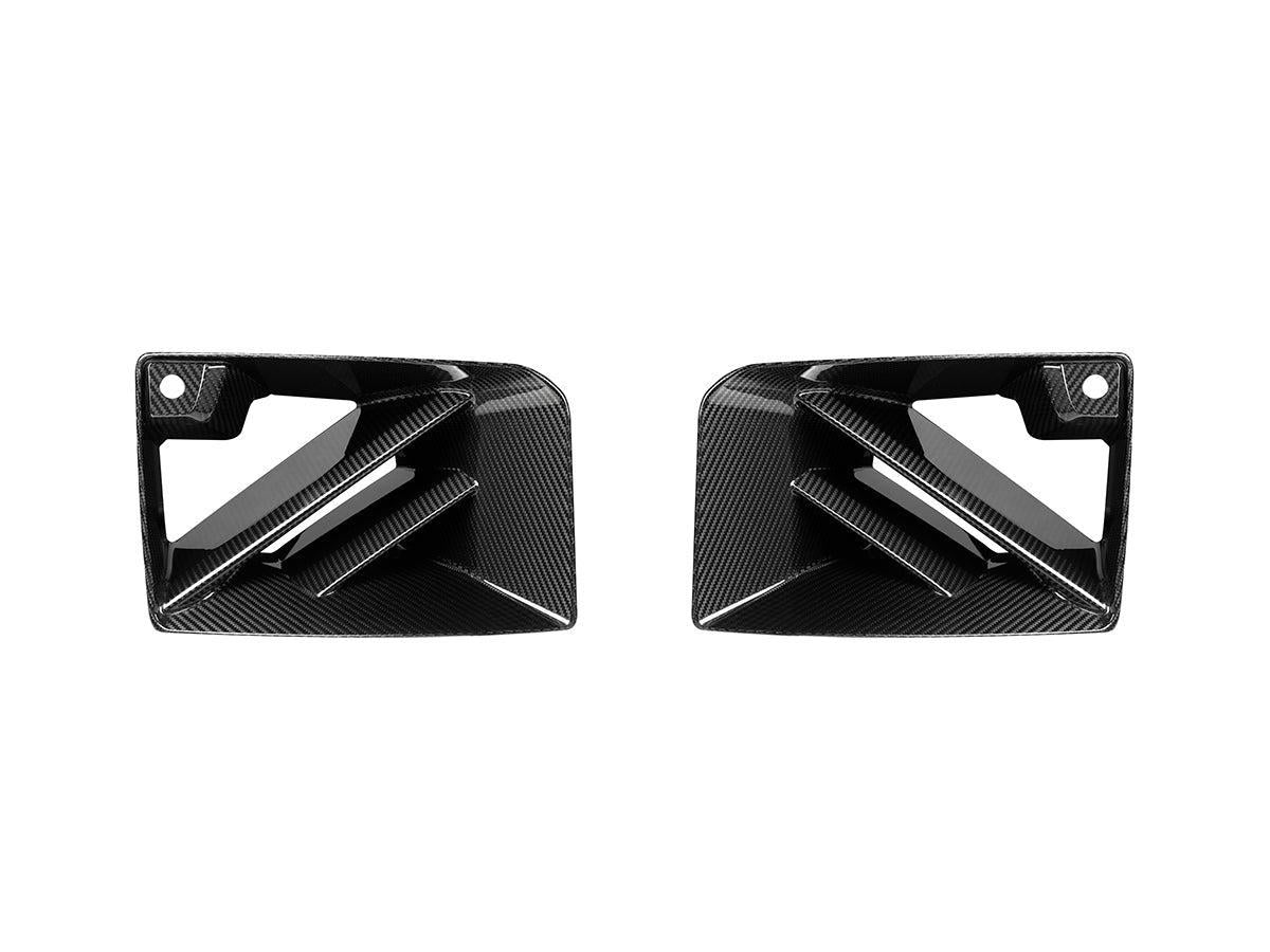 AutoTecknic Dry Carbon Corsa Front Bumper Lower Vent Set - G87 M2-Exterior-Silicon Valley Bimmer