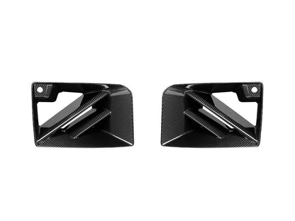 AutoTecknic Dry Carbon Corsa Front Bumper Lower Vent Set - G87 M2-Exterior-Silicon Valley Bimmer