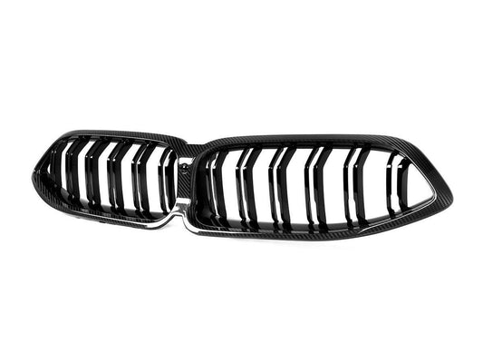 AutoTecknic Dry Carbon Dual-Slats Front Grille - G14/ G15/ G16 8-Series-Exterior-Silicon Valley Bimmer