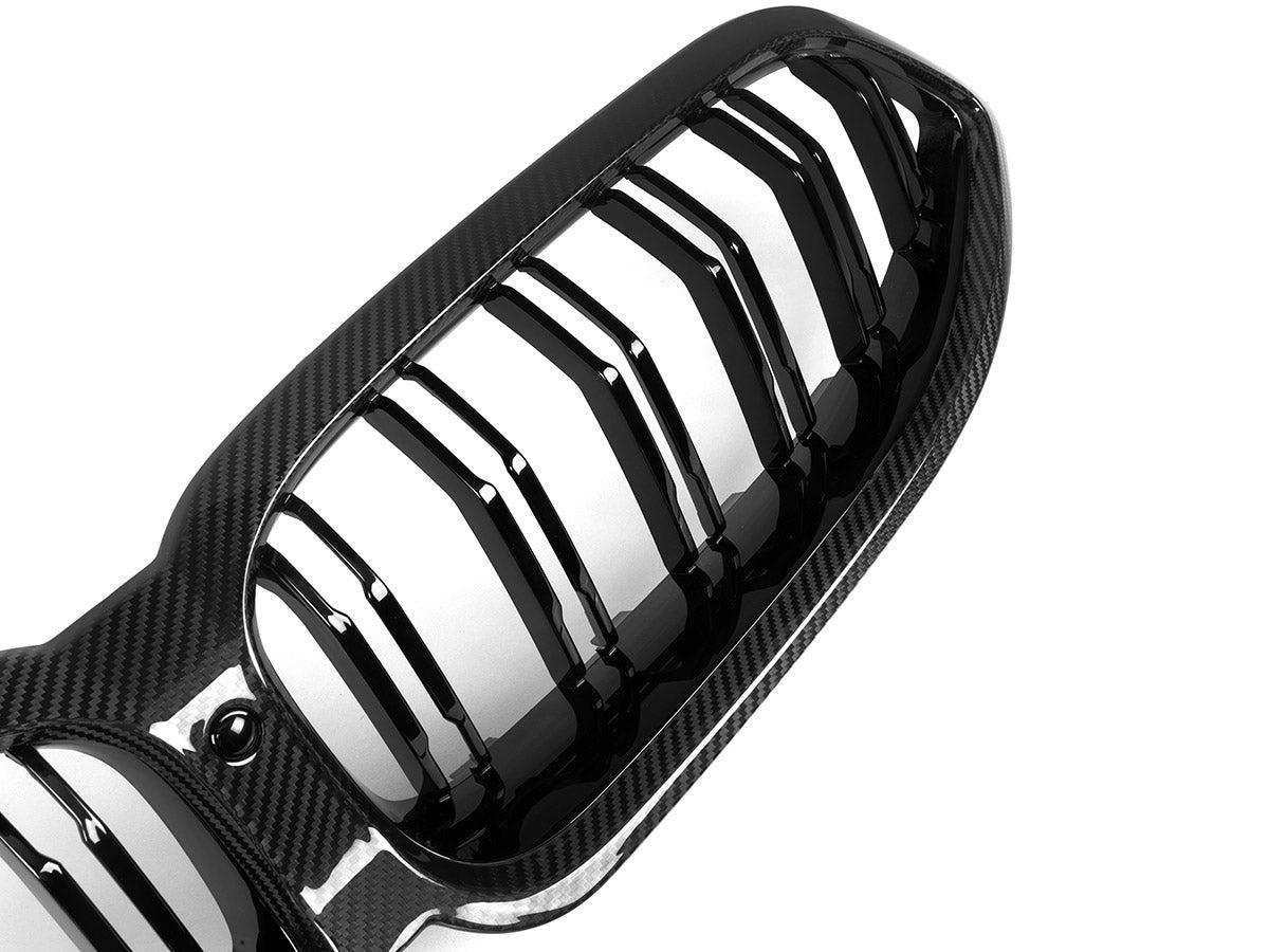 AutoTecknic Dry Carbon Dual-Slats Front Grille - G14/ G15/ G16 8-Series-Exterior-Silicon Valley Bimmer