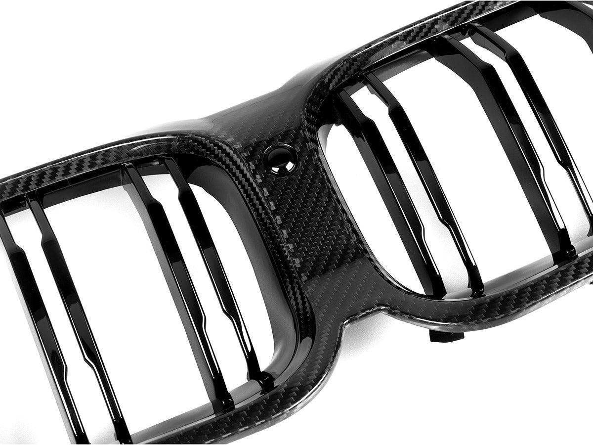 AutoTecknic Dry Carbon Dual-Slats Front Grille - G14/ G15/ G16 8-Series-Exterior-Silicon Valley Bimmer