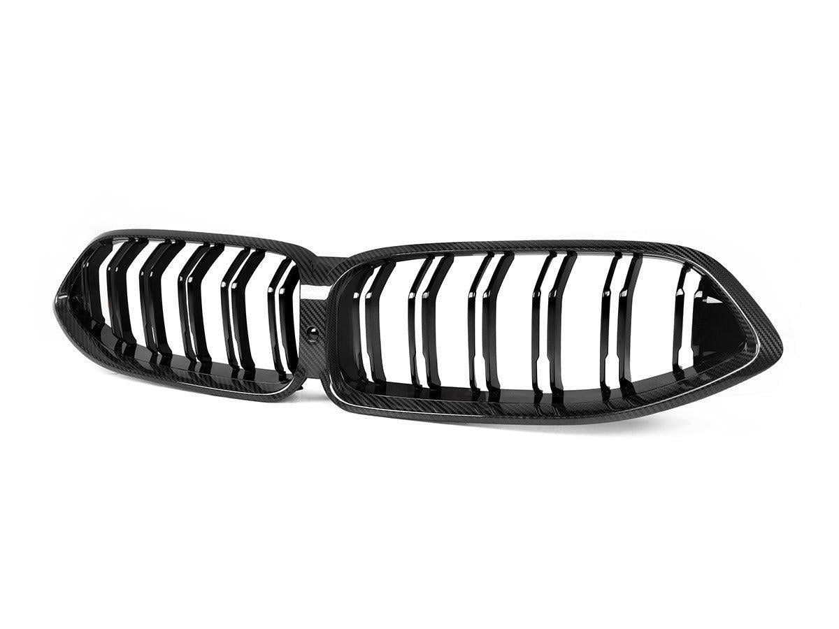 AutoTecknic Dry Carbon Dual-Slats Front Grille - G14/ G15/ G16 8-Series-Exterior-Silicon Valley Bimmer