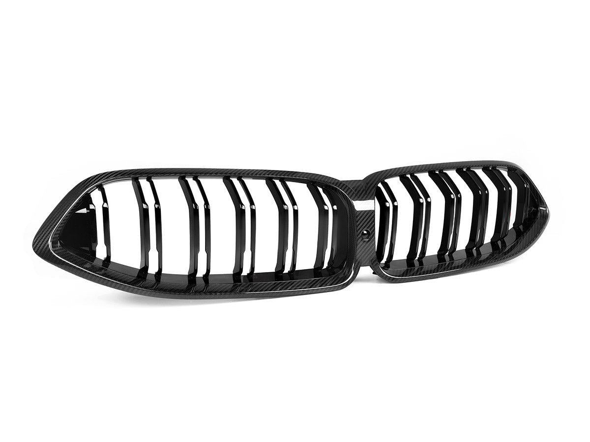 AutoTecknic Dry Carbon Dual-Slats Front Grille - G14/ G15/ G16 8-Series-Exterior-Silicon Valley Bimmer