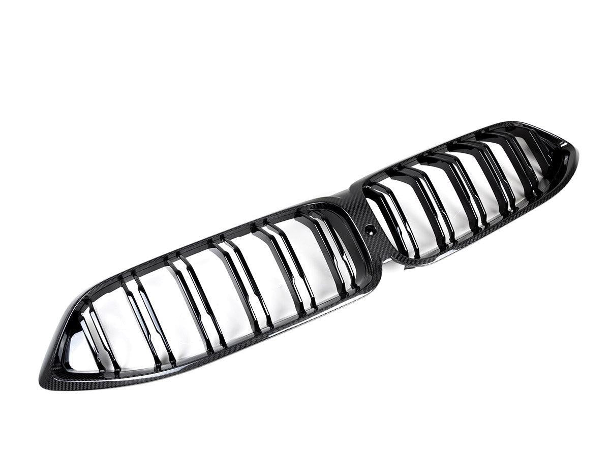 AutoTecknic Dry Carbon Dual-Slats Front Grille - G14/ G15/ G16 8-Series-Exterior-Silicon Valley Bimmer