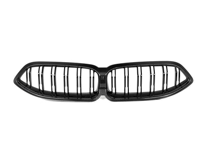 AutoTecknic Dry Carbon Dual-Slats Front Grille - G14/ G15/ G16 8-Series-Exterior-Silicon Valley Bimmer
