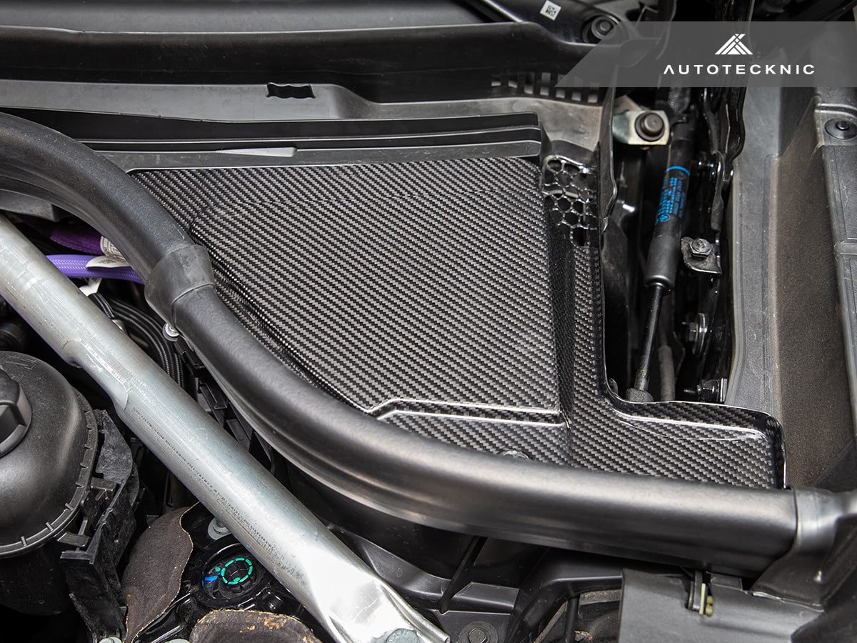 AutoTecknic Dry Carbon Engine Cowl Panel Trim Set - F95 X5M | F96 X6M-Engine-Silicon Valley Bimmer