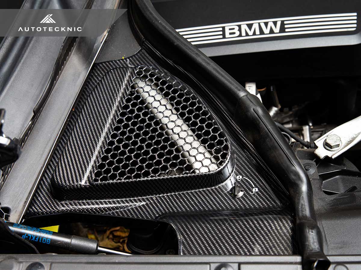 AutoTecknic Dry Carbon Engine Cowl Panel Trim Set - F97 X3M | F98 X4M-Exterior-Silicon Valley Bimmer