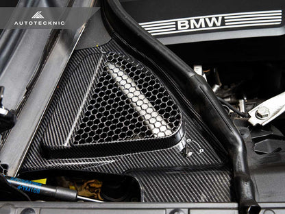 AutoTecknic Dry Carbon Engine Cowl Panel Trim Set - F97 X3M | F98 X4M-Exterior-Silicon Valley Bimmer