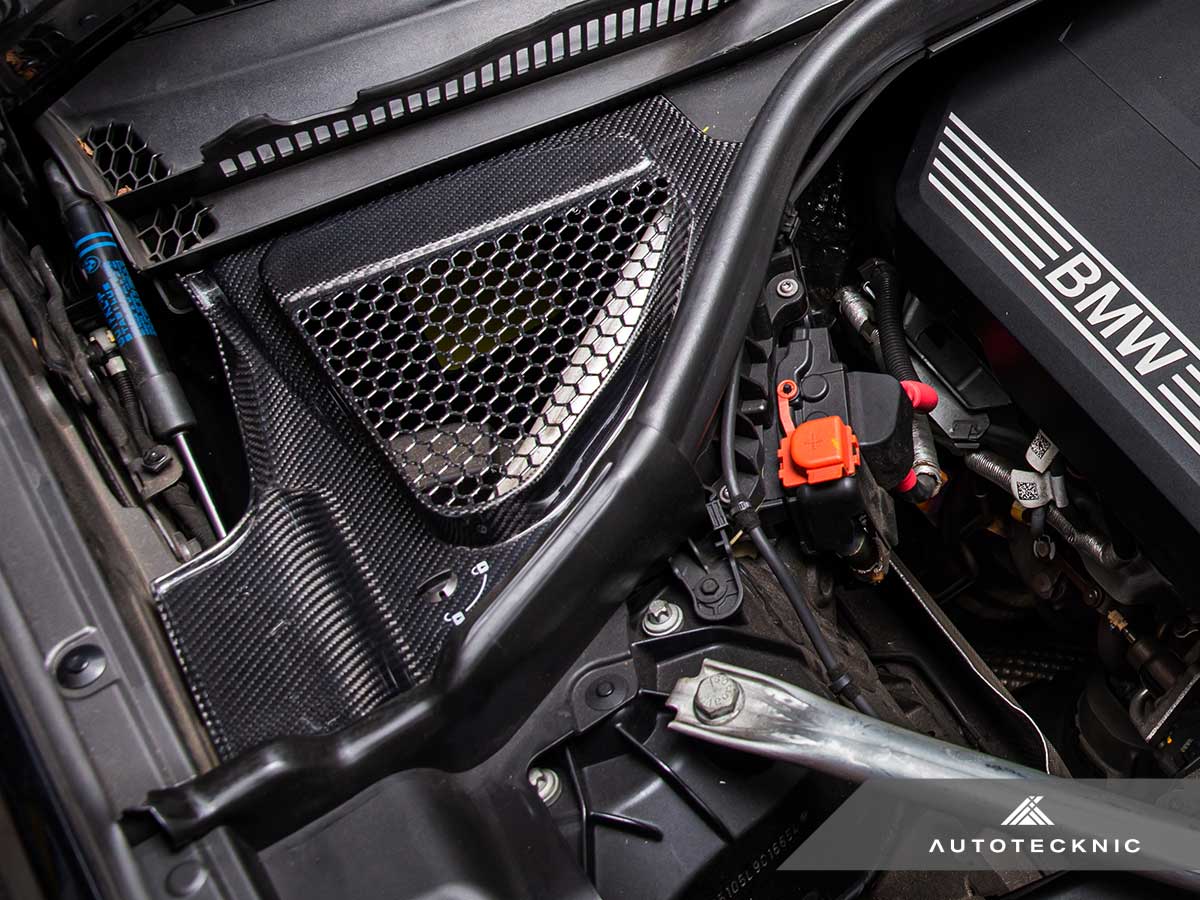 AutoTecknic Dry Carbon Engine Cowl Panel Trim Set - F97 X3M | F98 X4M-Exterior-Silicon Valley Bimmer