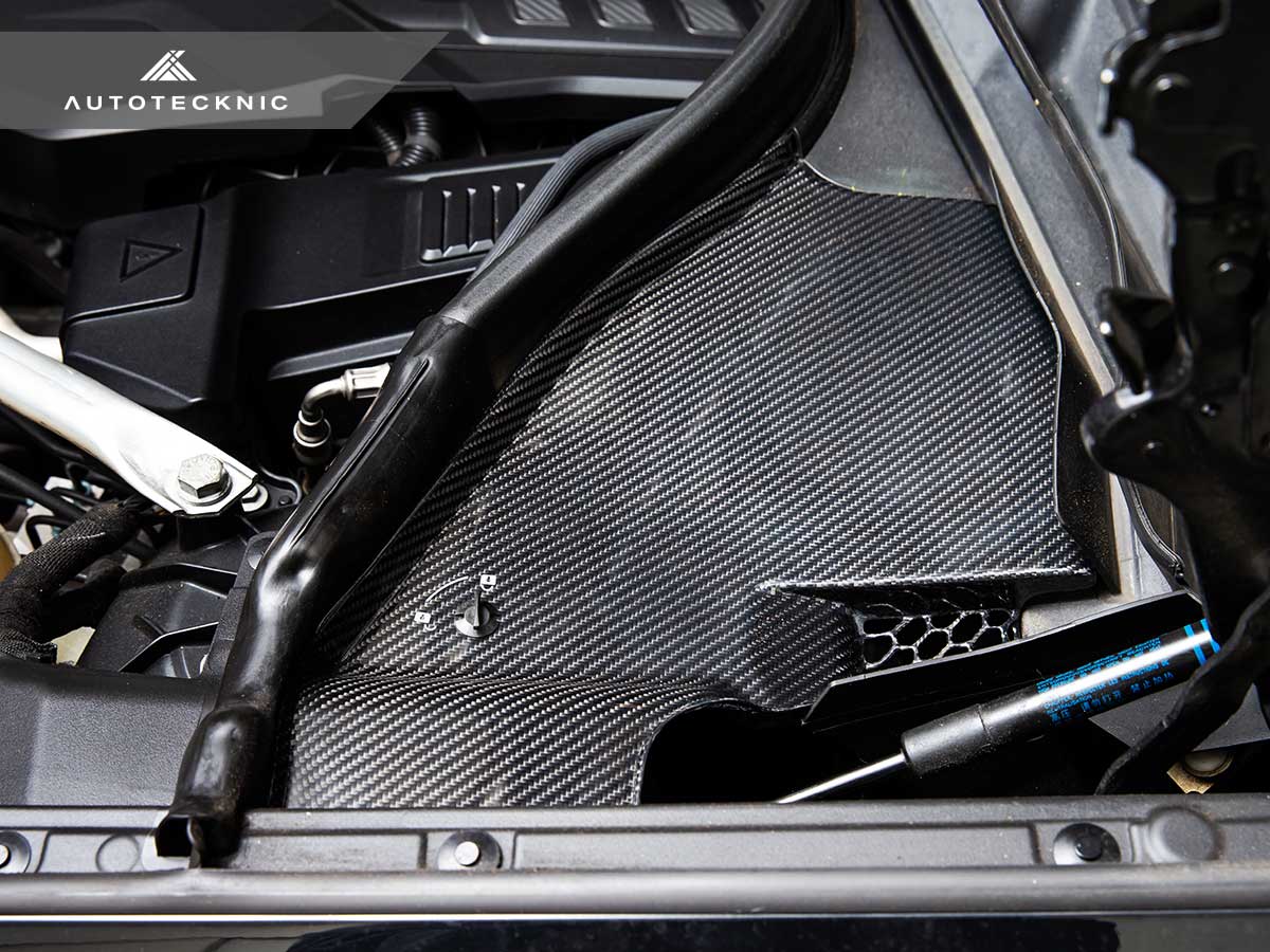 AutoTecknic Dry Carbon Engine Cowl Panel Trim Set - F97 X3M | F98 X4M-Exterior-Silicon Valley Bimmer
