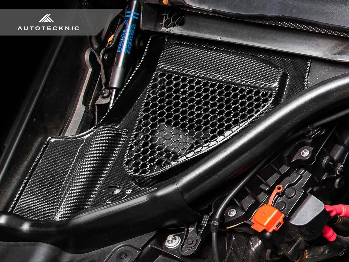 AutoTecknic Dry Carbon Engine Cowl Panel Trim Set - F97 X3M | F98 X4M-Exterior-Silicon Valley Bimmer