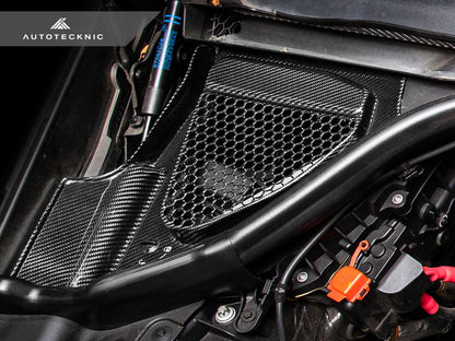 AutoTecknic Dry Carbon Engine Cowl Panel Trim Set - F97 X3M | F98 X4M-Exterior-Silicon Valley Bimmer