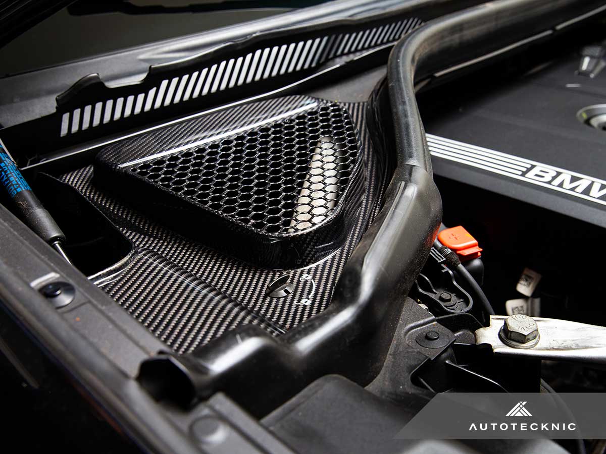 AutoTecknic Dry Carbon Engine Cowl Panel Trim Set - F97 X3M | F98 X4M-Exterior-Silicon Valley Bimmer