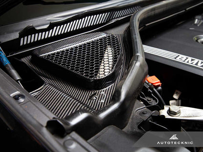 AutoTecknic Dry Carbon Engine Cowl Panel Trim Set - F97 X3M | F98 X4M-Exterior-Silicon Valley Bimmer
