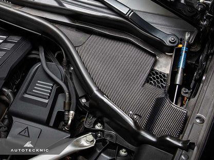 AutoTecknic Dry Carbon Engine Cowl Panel Trim Set - F97 X3M | F98 X4M-Exterior-Silicon Valley Bimmer