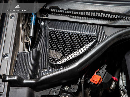 AutoTecknic Dry Carbon Engine Cowl Panel Trim Set - F97 X3M | F98 X4M-Exterior-Silicon Valley Bimmer