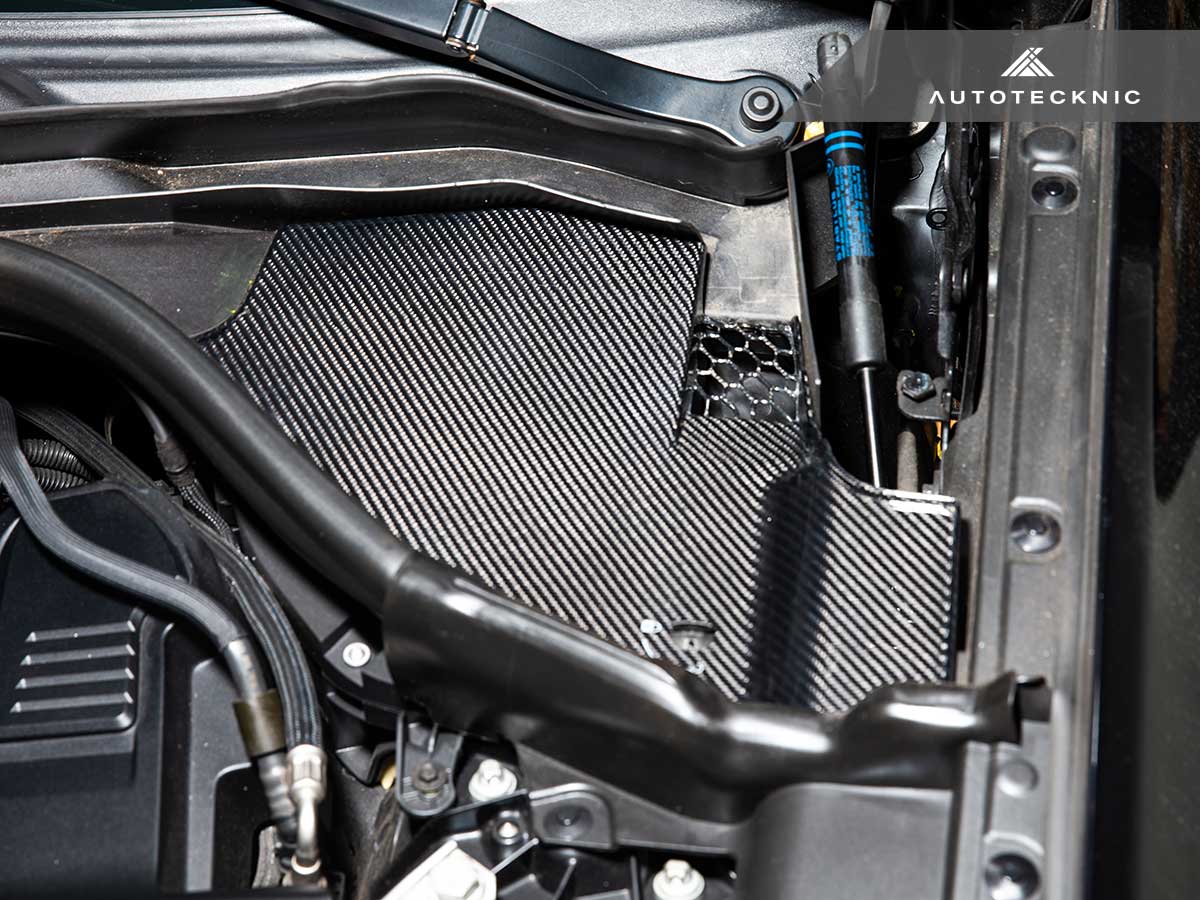 AutoTecknic Dry Carbon Engine Cowl Panel Trim Set - F97 X3M | F98 X4M-Exterior-Silicon Valley Bimmer