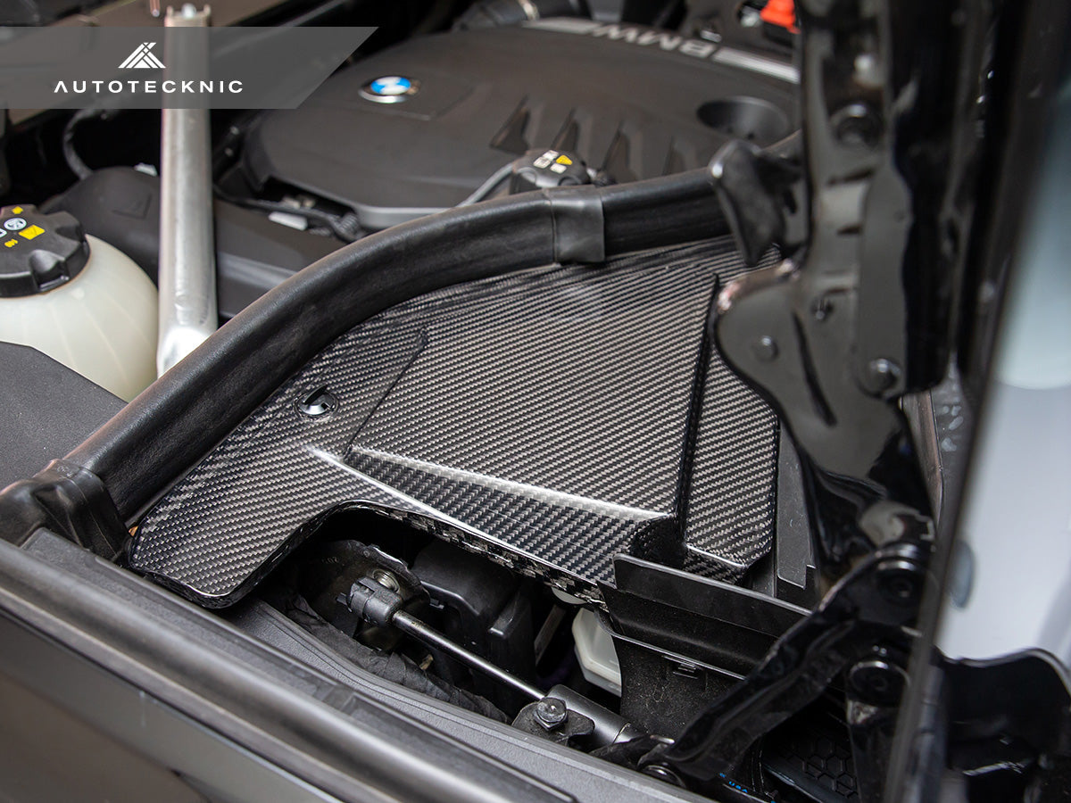 AutoTecknic Dry Carbon Engine Cowl Panel Trim Set - G05 X5 | G06 X6 | G07 X7-Engine-Silicon Valley Bimmer