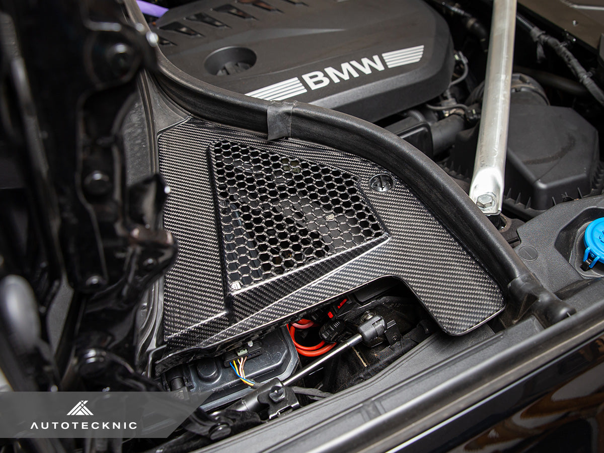 AutoTecknic Dry Carbon Engine Cowl Panel Trim Set - G05 X5 | G06 X6 | G07 X7-Engine-Silicon Valley Bimmer