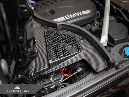 AutoTecknic Dry Carbon Engine Cowl Panel Trim Set - G05 X5 | G06 X6 | G07 X7-Engine-Silicon Valley Bimmer