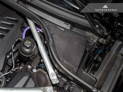 AutoTecknic Dry Carbon Engine Cowl Panel Trim Set - G05 X5 | G06 X6 | G07 X7-Engine-Silicon Valley Bimmer