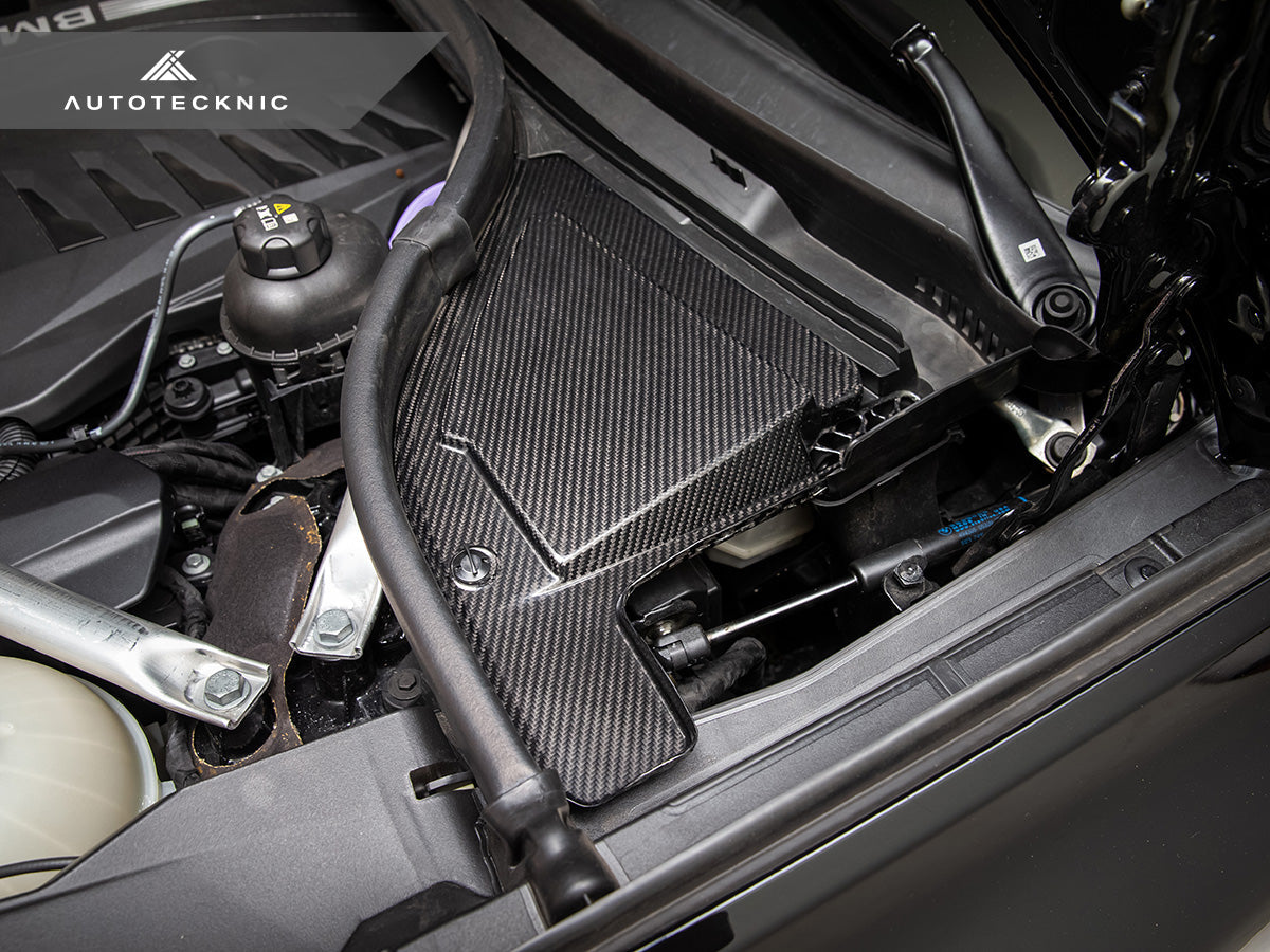 AutoTecknic Dry Carbon Engine Cowl Panel Trim Set - G05 X5 | G06 X6 | G07 X7-Engine-Silicon Valley Bimmer