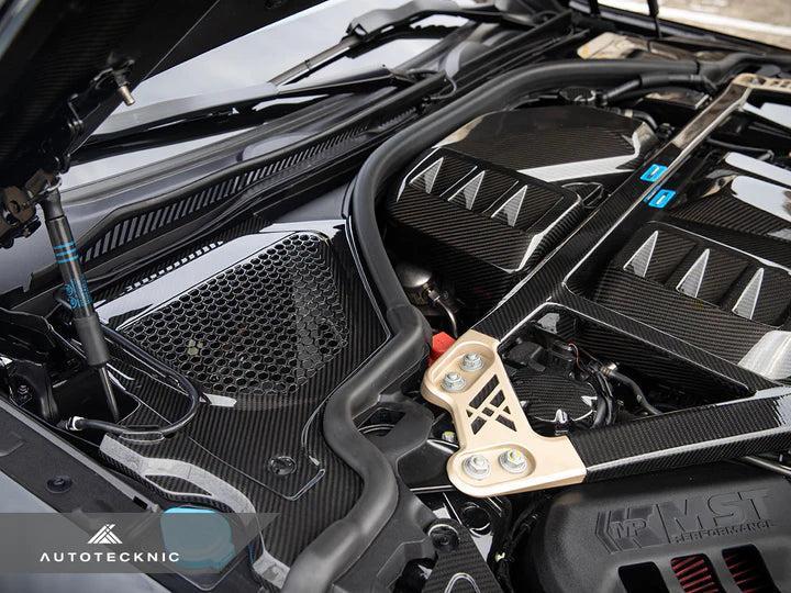 AutoTecknic Dry Carbon Engine Cowl Panel Trim Set G8X M2 M3 M4-Exterior-Silicon Valley Bimmer