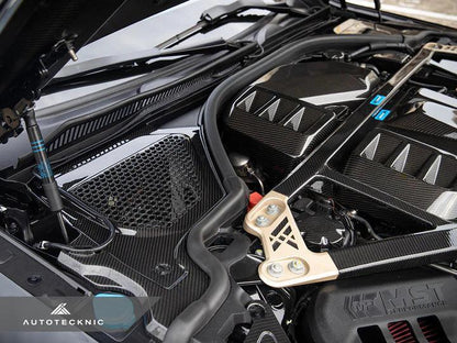 AutoTecknic Dry Carbon Engine Cowl Panel Trim Set G8X M2 M3 M4-Exterior-Silicon Valley Bimmer