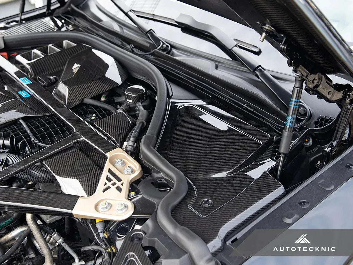 AutoTecknic Dry Carbon Engine Cowl Panel Trim Set G8X M2 M3 M4-Exterior-Silicon Valley Bimmer