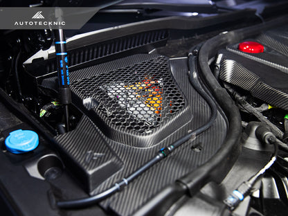 AutoTecknic Dry Carbon Engine Cowl Panel Trim Set - G90/ G99 M5-Exterior-Silicon Valley Bimmer