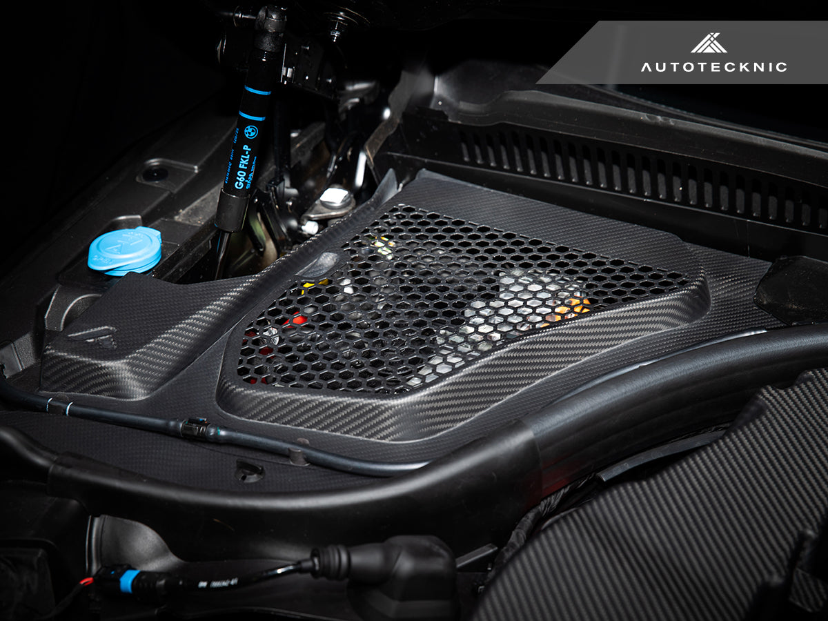 AutoTecknic Dry Carbon Engine Cowl Panel Trim Set - G90/ G99 M5-Exterior-Silicon Valley Bimmer