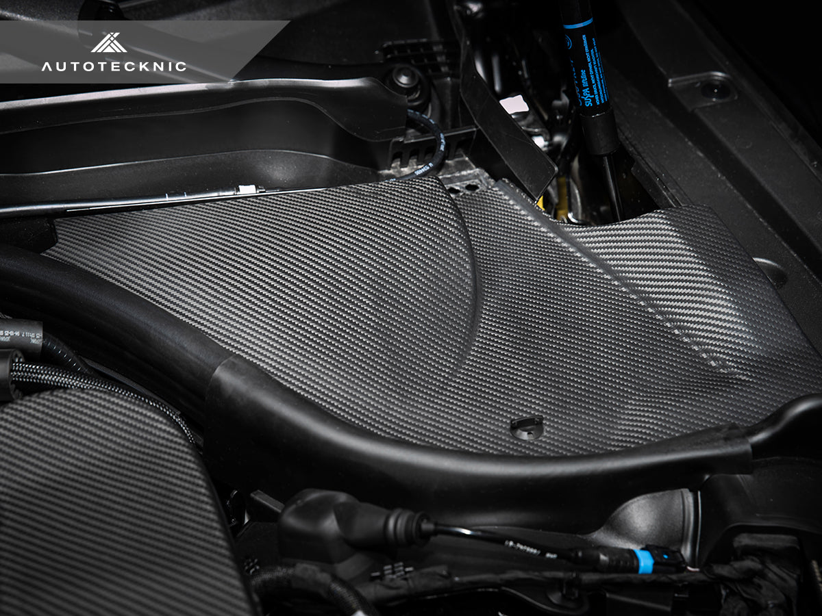 AutoTecknic Dry Carbon Engine Cowl Panel Trim Set - G90/ G99 M5-Exterior-Silicon Valley Bimmer