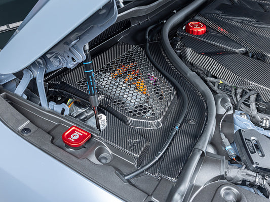 AutoTecknic Dry Carbon Engine Cowl Panel Trim Set - G90/ G99 M5-Exterior-Silicon Valley Bimmer