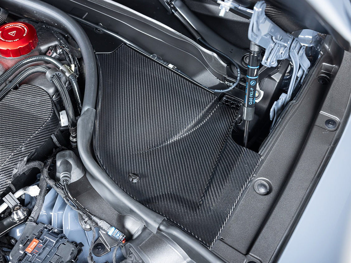 AutoTecknic Dry Carbon Engine Cowl Panel Trim Set - G90/ G99 M5-Exterior-Silicon Valley Bimmer