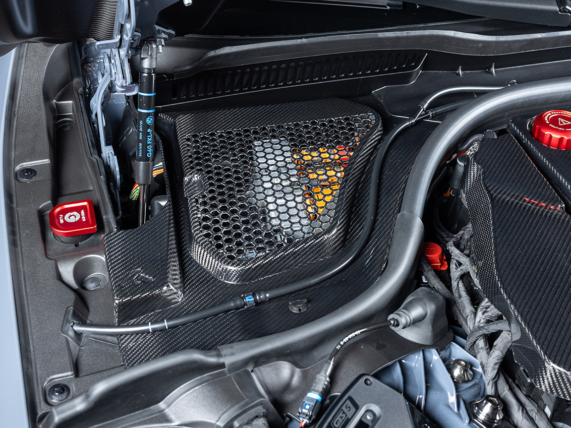 AutoTecknic Dry Carbon Engine Cowl Panel Trim Set - G90/ G99 M5-Exterior-Silicon Valley Bimmer