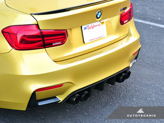 AutoTecknic Dry Carbon Extended-Fin Competition Rear Diffuser - F80 M3 | F82/ F83 M4-Exterior-Silicon Valley Bimmer