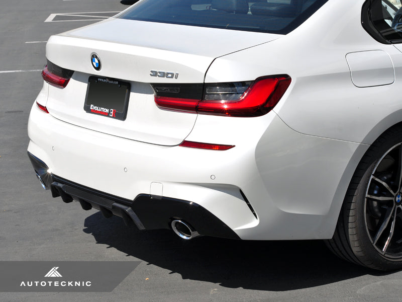 AutoTecknic Dry Carbon Extended-Fin Competition Rear Diffuser - G20 3-Series-Exterior-Silicon Valley Bimmer