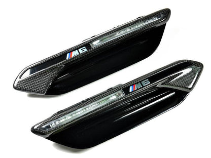 AutoTecknic Dry Carbon Fender Light Trim Set - F06 M6 Gran-Coupe | F12 M6 Cabrio | F13 M6 Coupe-Exterior-Silicon Valley Bimmer