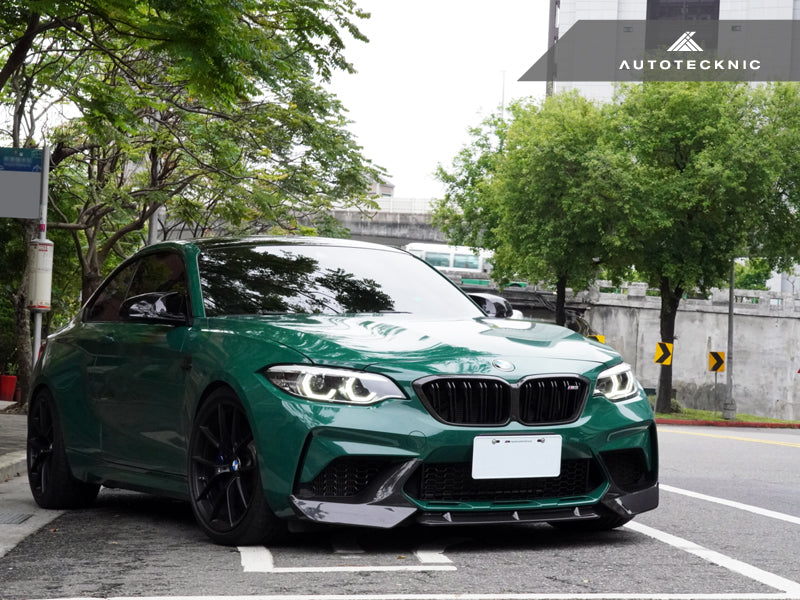 AutoTecknic Dry Carbon Fiber Center Front Lip - F87 M2 Competition-Exterior-Silicon Valley Bimmer