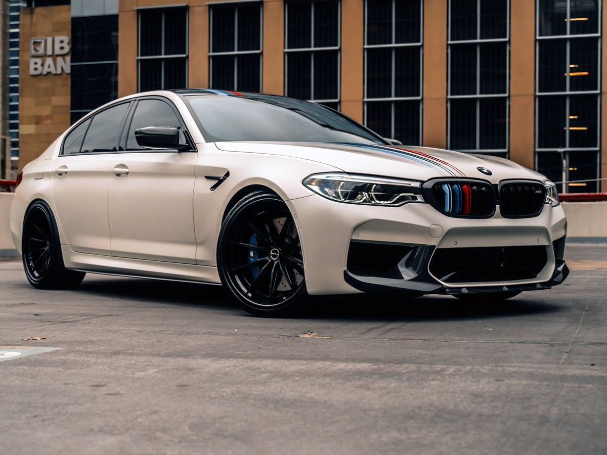 AutoTecknic Dry Carbon Fiber Center Front Lip - F90 M5 | F90 M5 Competition Pre-LCI-Exterior-Silicon Valley Bimmer