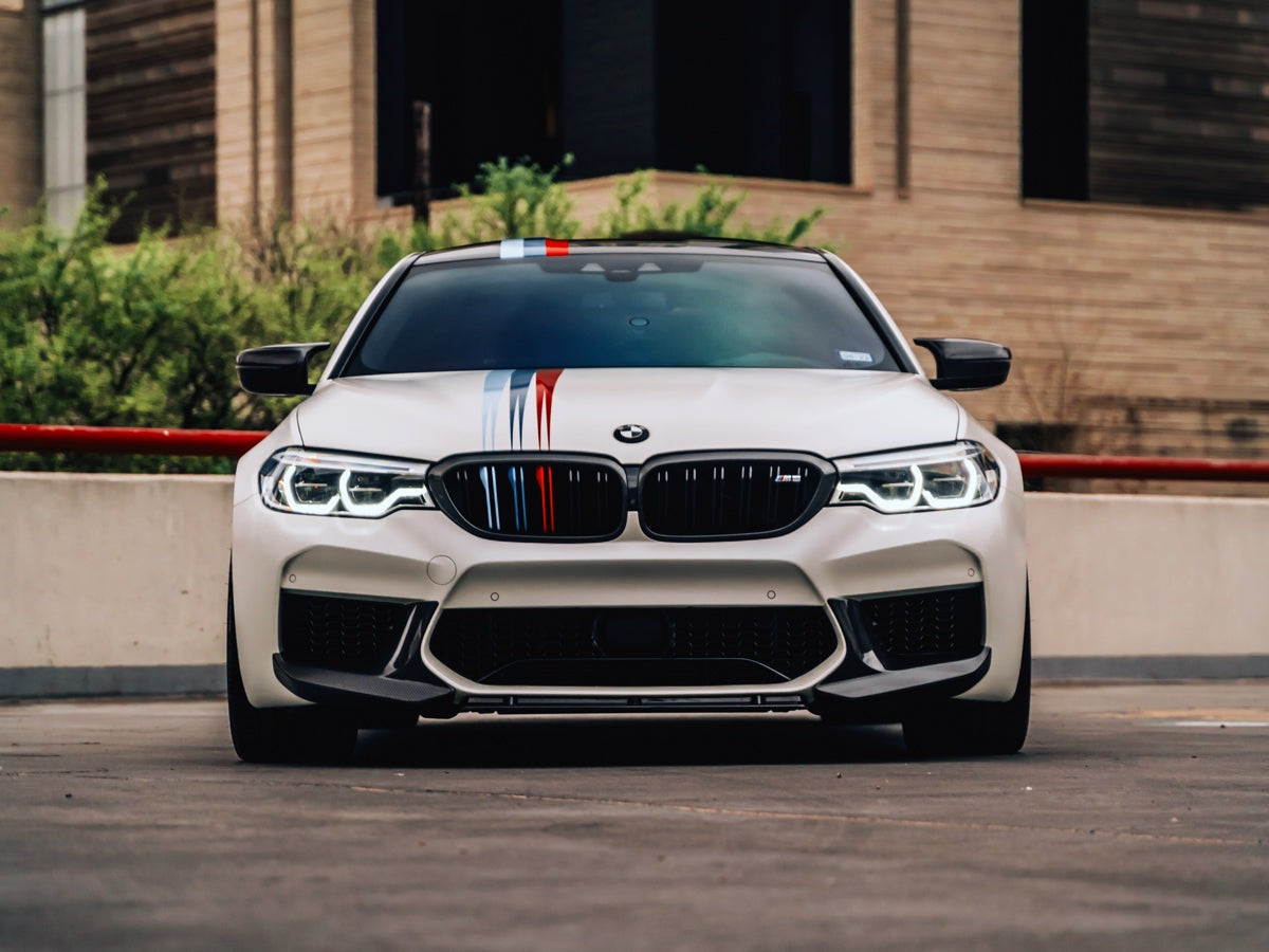 AutoTecknic Dry Carbon Fiber Center Front Lip - F90 M5 | F90 M5 Competition Pre-LCI-Exterior-Silicon Valley Bimmer